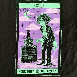 HOCUS POCUS "Unfaithful Lover" Tarot Card (Small) Disney T-Shirt NWT